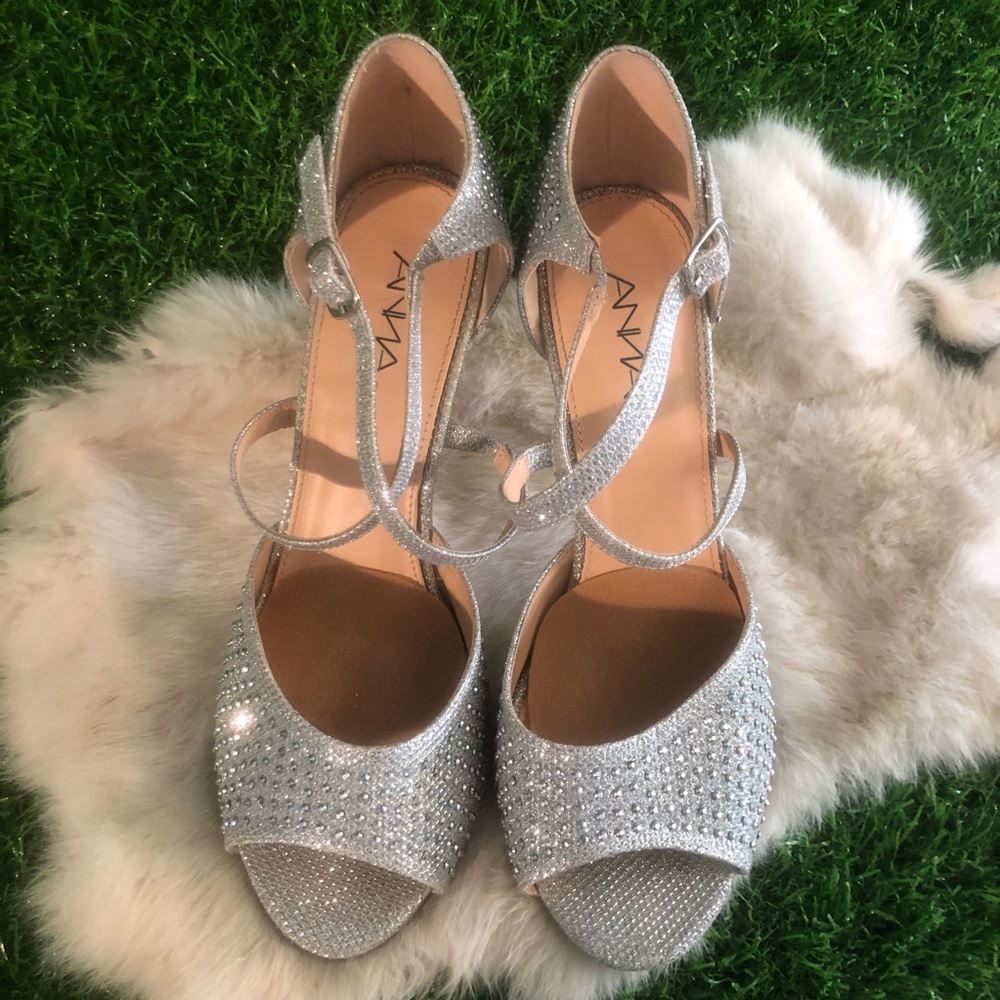 Anna - Silver & Bling Heel